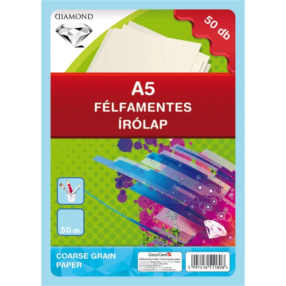 Írólap félfamentes A/5 Gyémánt FSC