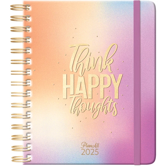 Planall Classic Spirál heti tervező 2025 Happy