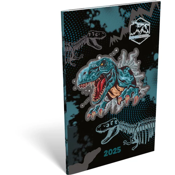A6 tűzött zsebnaptár 2025 Dino Cool Boss