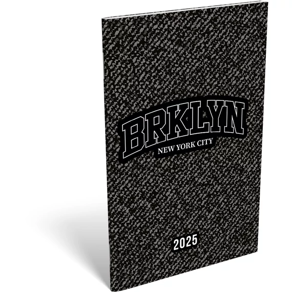 A6 tűzött zsebnaptár 2025 NyC Brklyn