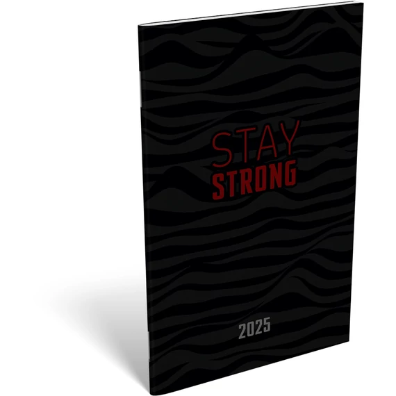 A6 tűzött zsebnaptár 2025 Stay Strong