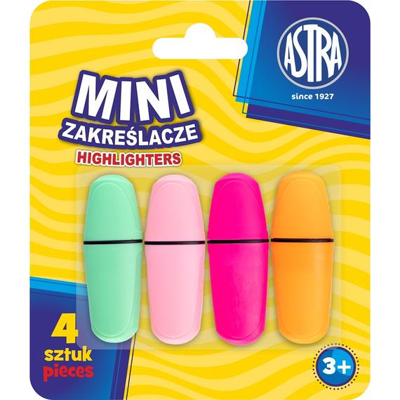 ASTRA Mini pasztell szövegkiemelő 4 db-os