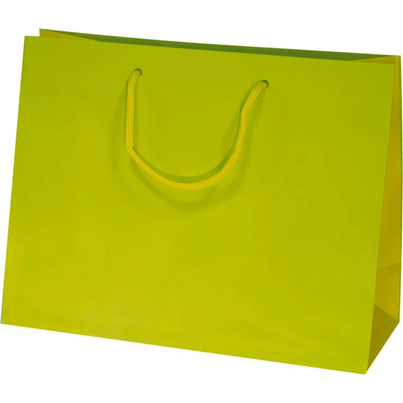 Dísztasak 063 NB - NEW BICOLOURS - SHOPPERS LUXURY 32CM X 25CM - Green-Yellow