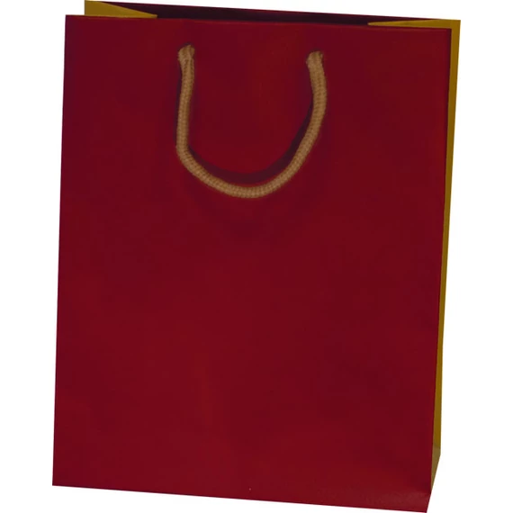Dísztasak 063 NB - NEW BICOLOURS - SHOPPERS LUXURY 24CM X 35CM - Red-Yellow