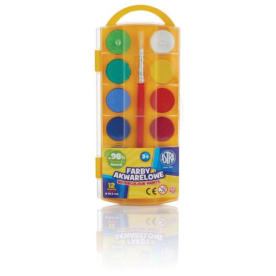 Astra Vízfesték 12 szín 23.5 mm standard