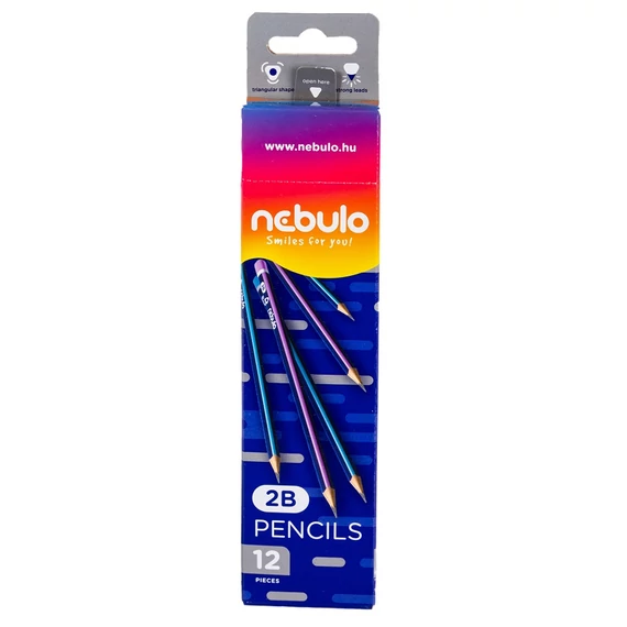Nebulo Grafit ceruza 2B-s, 12 db/doboz GC-1-2B-TR