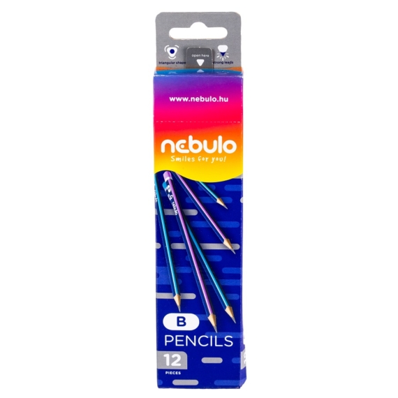 Nebulo Grafit ceruza B-s, 12 db/doboz GC-1-B-TR