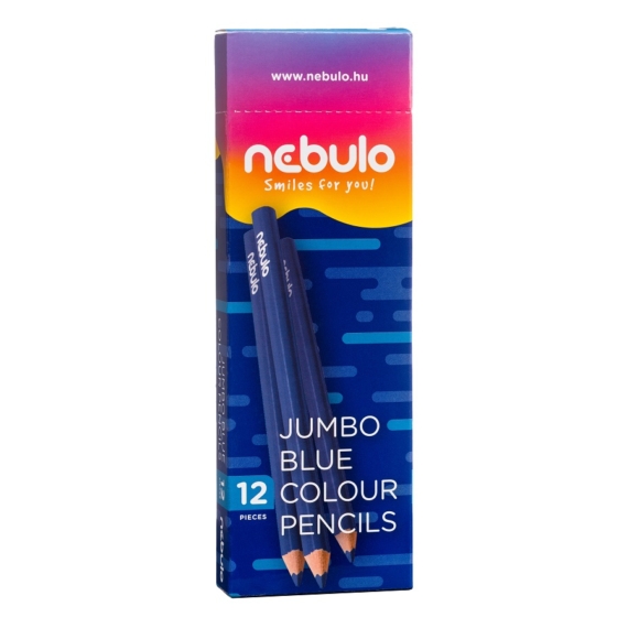 Nebulo Színes ceruza, kék, jumbo háromszög JKC-TR-1
