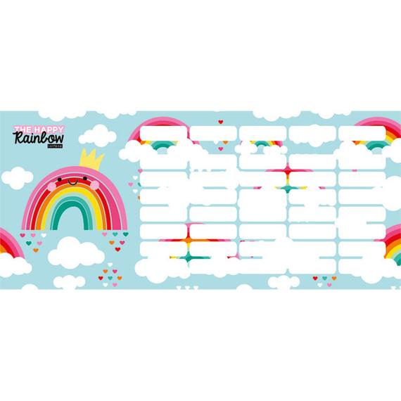 Órarend mini, Lollipop, Happy Rainbow