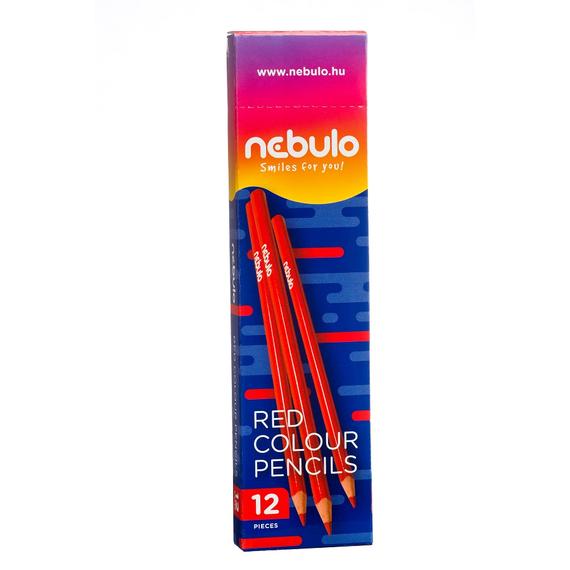 Nebulo Színes ceruza, piros, háromszög PC-TR-1