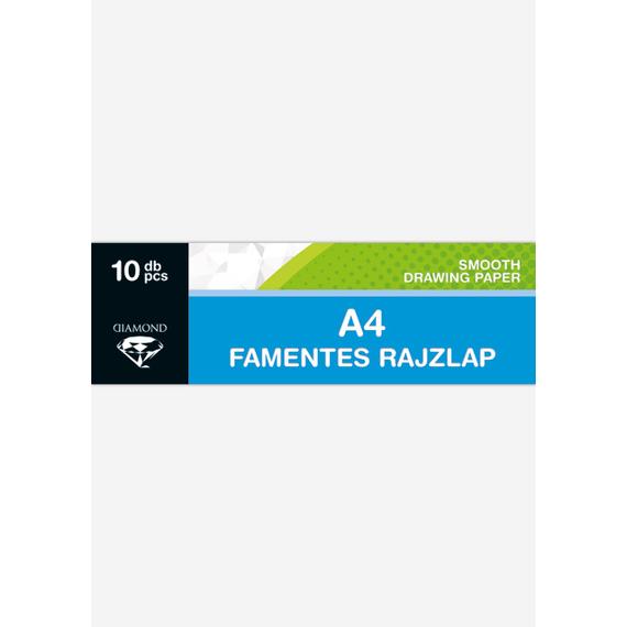 Rajzlap A4, famentes, 10 db-os