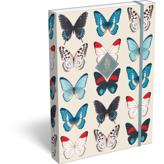 Füzetbox A/4 exkluzív, XLook, Butterfly