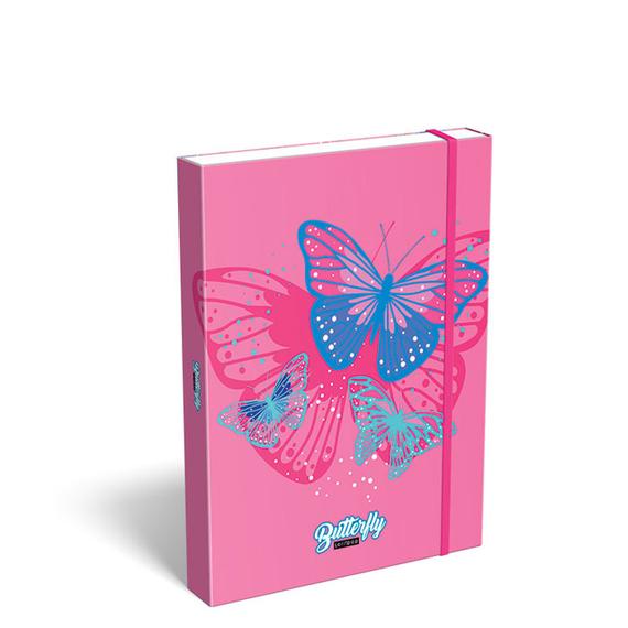Füzetbox A/5, Lollipop, Butterfly Pink