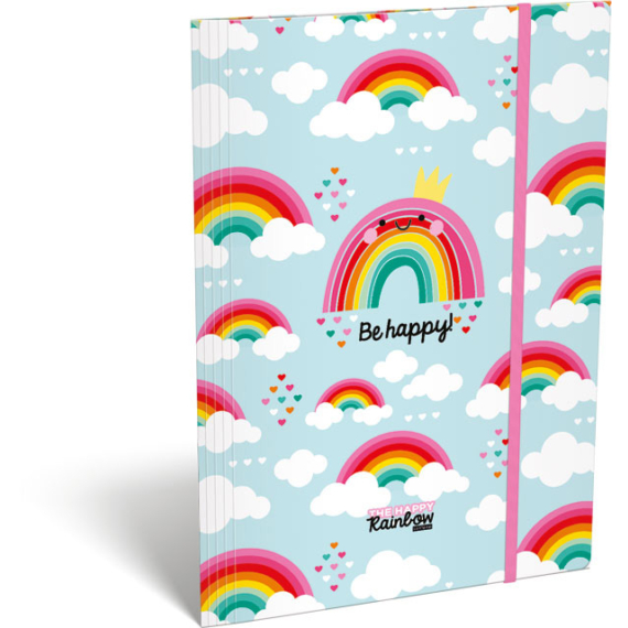 Gumis mappa A4, Lollipop, Happy Rainbow
