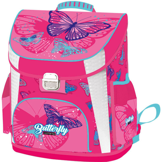 Iskolatáska prémium, Lollipop, Butterfly Pink
