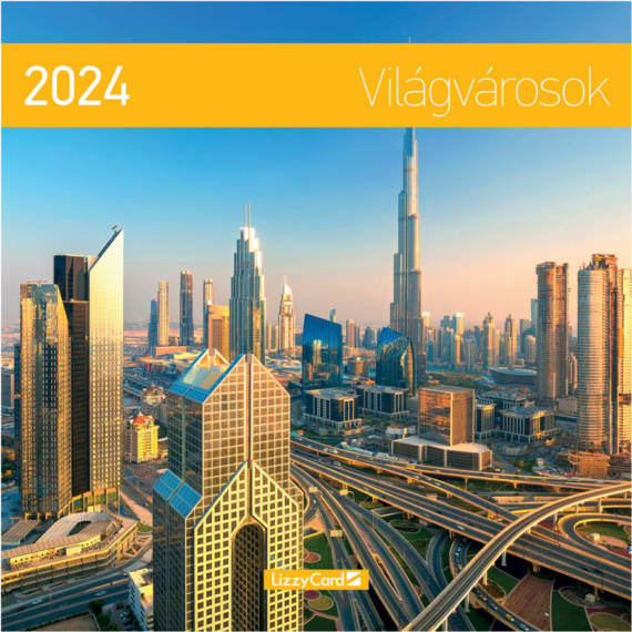 Falinaptár lemez nagy 2024 Világvárosok
