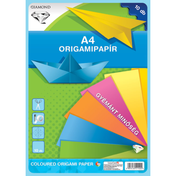 Origamipapír A4 10 lap