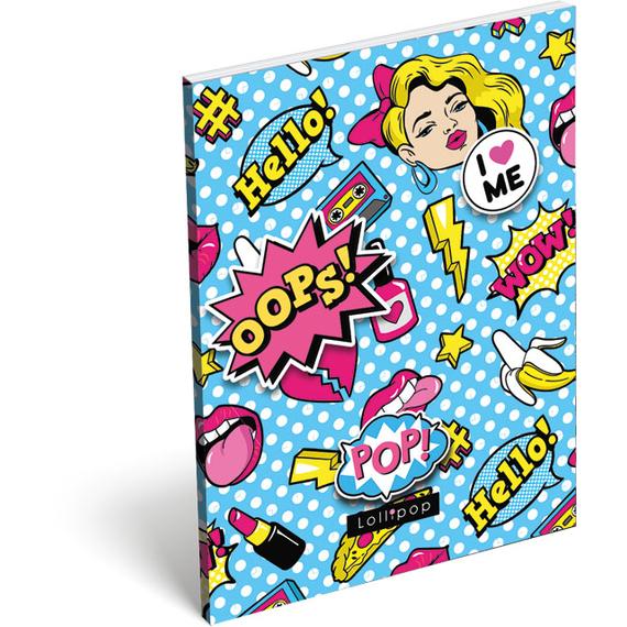 Notesz papírfedeles A/7, Lollipop, POP