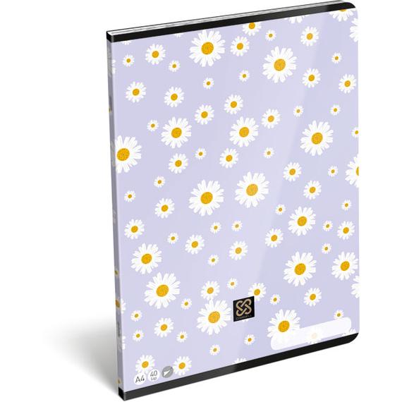 Füzet tűzött A/4 sima Cornell Daisy FSC