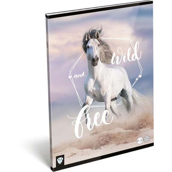 Füzet, tűzött A/4, vonalas, Kis Bagoly, Wild and free