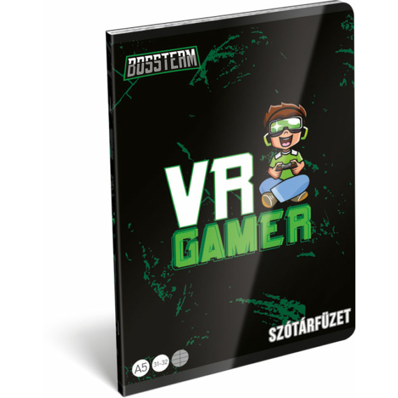 Füzet tűzött A/5 szótár FSC BossTeam VR Gamer FSC